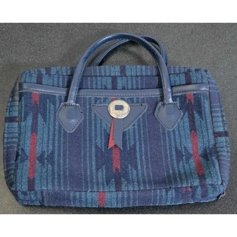 Vintage Gregg Original Designs Bible Cover Case‎ Tapestry USA Teal Western Aztec